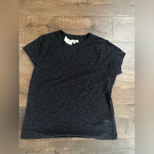 Lace tee aerie black size M